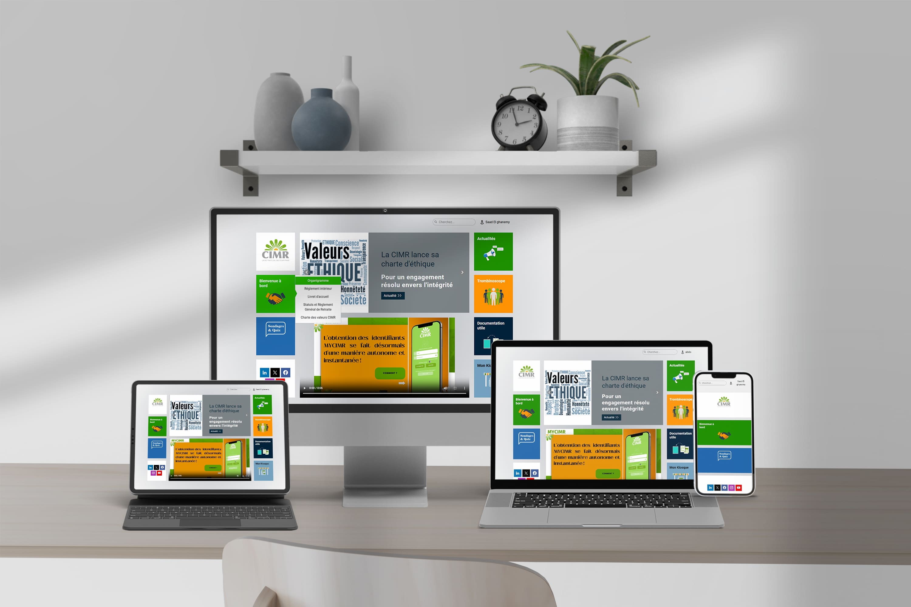 Intranet Application Development for CIMR