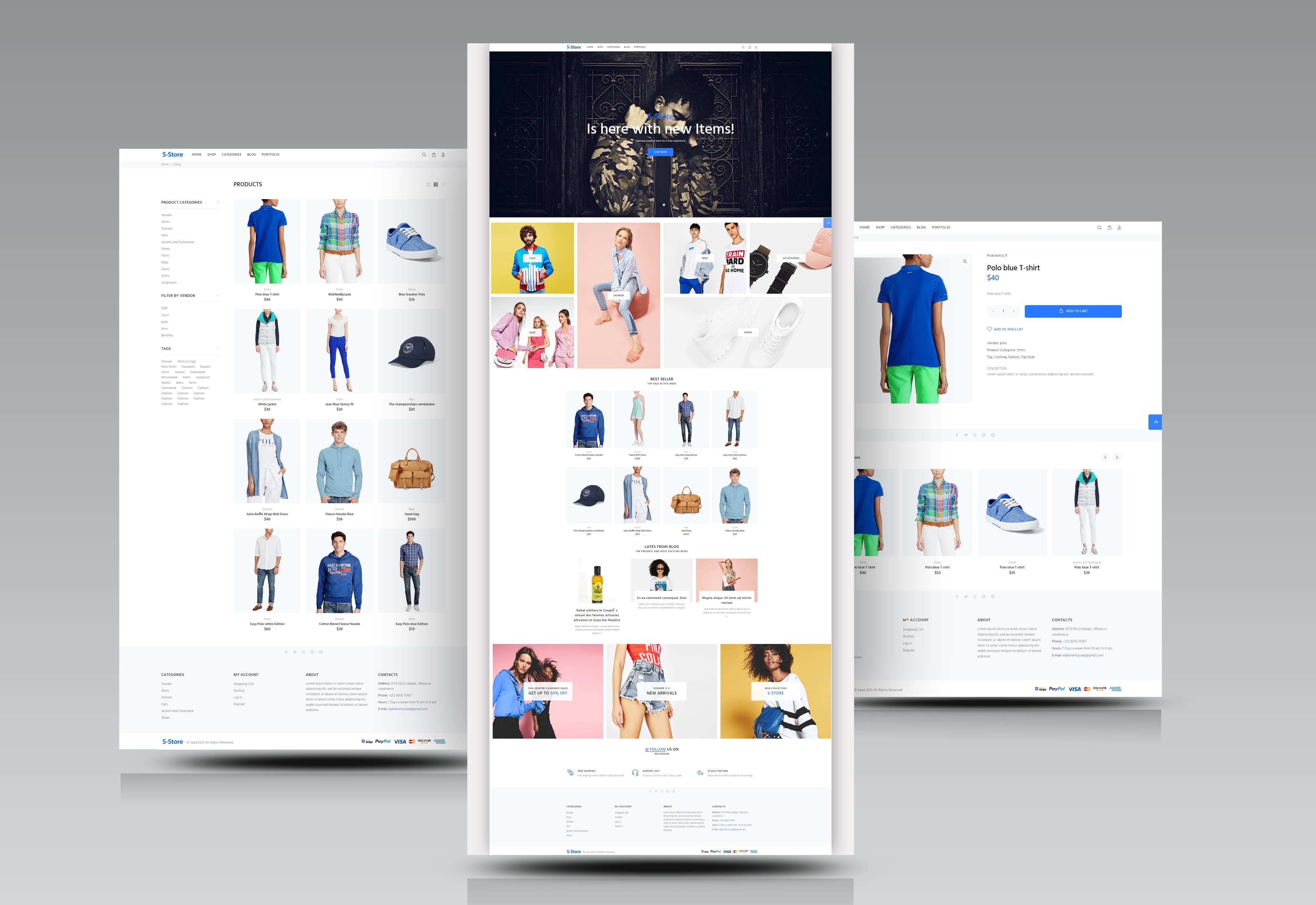 S-Store E-Commerce Website for Online Clothing Sales